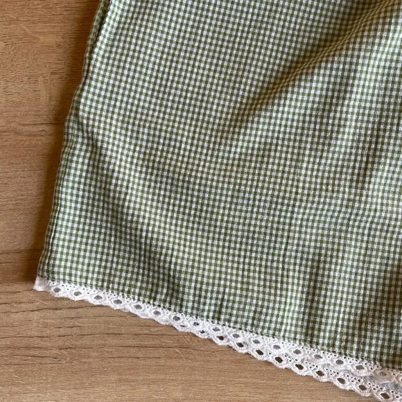 Green Gingham Boxer Shorts - Size L - Picture 7 of 11